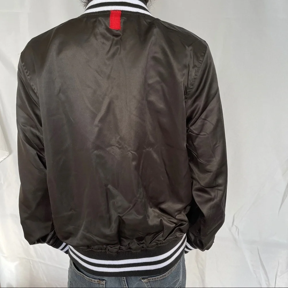 Del Toro, New, Men, Satin Bomber Reversible Jacket